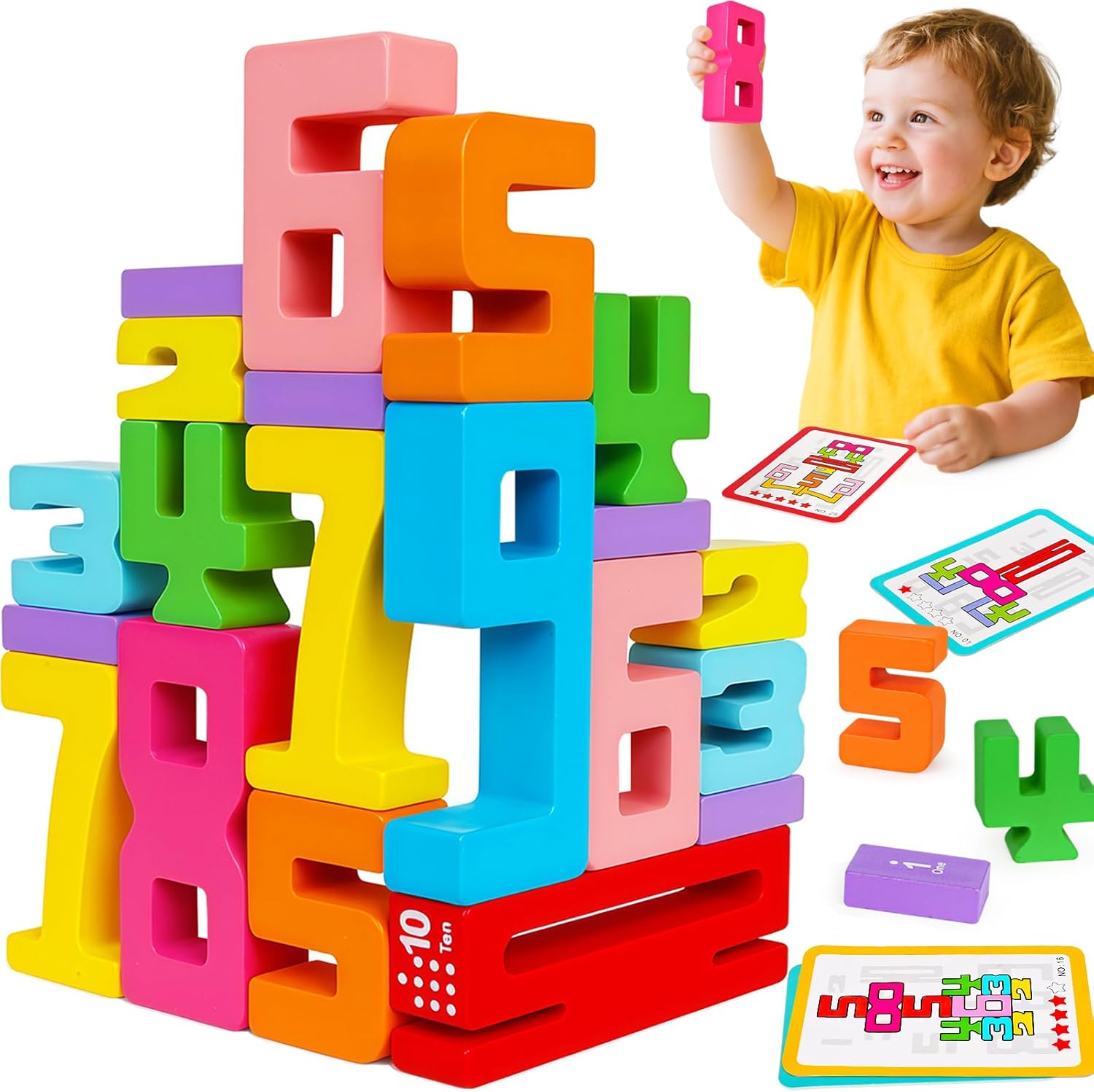 Montessori drveni brojevi blokovi (20 kom)